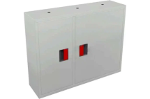 Навесной закрытый горизонтальный шкаф Карелпожлиния ШПКО-КОМБИ-315 НЗГБ евро-ручка, в=650, ш=840, г=230, 1-ПК, 1-Огнет., белый НФ-00000002-Б НФ-00000673