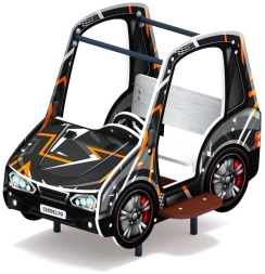 Машинка (черная) - Беседка машинка средняя - МФ 10.03.01-05.И1, фото 4