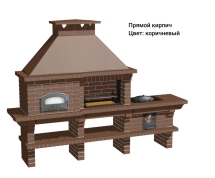 Печь Аристократ 750 Прямоугольный кирпич красный