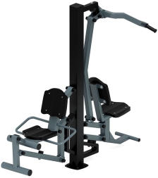 Тяга верхняя+Флекс (серый) - Уличный тренажер - СТ 021-13.И1, фото 3 Тяга верхняя+Флекс (серый) - Уличный тренажер - СТ 021-13.И1, фото 3