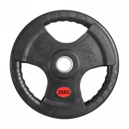 Диск 51 мм. обрезиненный с 3-мя хватами 25 кг (модель: D2), фото 1 Диск 51 мм. обрезиненный с 3-мя хватами 25 кг (модель: D2), фото 1