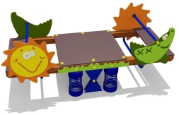 Качели-балансир двойные на пружинах 04659 для детской площадки Качели-балансир двойные на пружинах 04659 для детской площадки