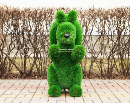 Топиари Белочка с кольцом под кашпо газон Premium, фото 14