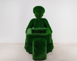 Топиари Человек с тележкой - газон Deluxe, фото 4