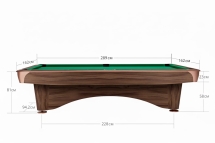 Бильярдный стол для пула Dynamic Billard "Dynamic 3" 9 футов Modern Brown с плитой Бильярдный стол для пула Dynamic Billard "Dynamic 3" 9 футов Modern Brown с плитой