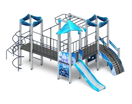 Детская игровая площадка Волшебный город (Снежная королева) ДИК 2.19.02-02 Н=1200, фото 1