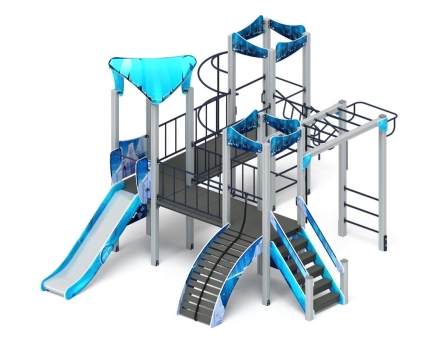 Детская игровая площадка Волшебный город (Снежная королева) ДИК 2.19.02-02 Н=1200, фото 3