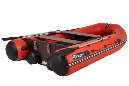 Моторная лодка ПВХ Фрегат 390 FM Light Jet/L/S (ФМ Лайт Джет/Л/С) Красный, фото 4
