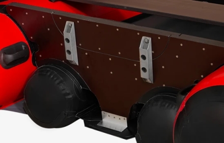 Моторная лодка ПВХ Фрегат 390 FM Light Jet/L/S (ФМ Лайт Джет/Л/С) Красный, фото 8