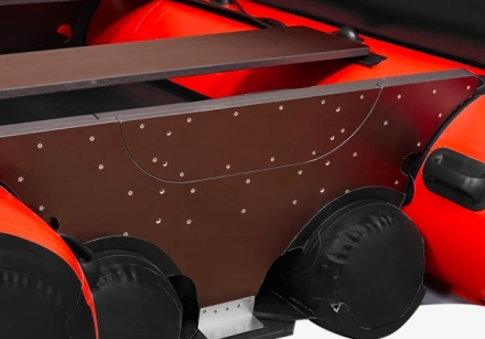 Моторная лодка ПВХ Фрегат 390 FM Light Jet/L/S (ФМ Лайт Джет/Л/С) Красный, фото 9