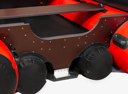 Моторная лодка ПВХ Фрегат 390 FM Light Jet/L/S (ФМ Лайт Джет/Л/С) Красный, фото 10