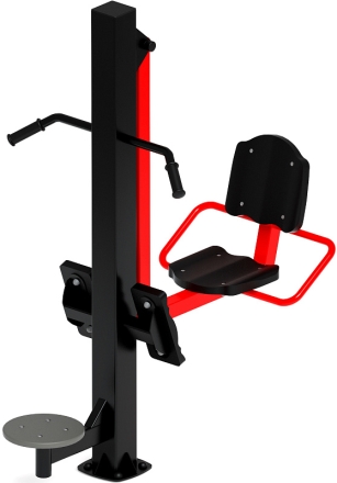Жим ногами+Твистер (красный) - Уличный тренажер - СТ 022-11, фото 4