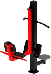 Жим ногами+Твистер (красный) - Уличный тренажер - СТ 022-11, фото 3 Жим ногами+Твистер (красный) - Уличный тренажер - СТ 022-11, фото 3