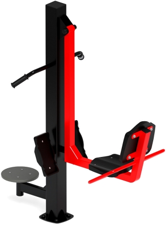 Жим ногами+Твистер (красный) - Уличный тренажер - СТ 022-11, фото 2