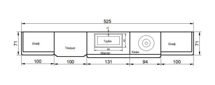 Мангал с казаном, тандыром и шкафами, фото 2