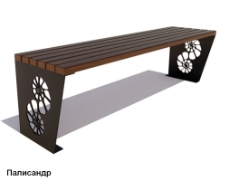 Скамейка уличная Ракушка, Сосна 0,6 м, фото 4