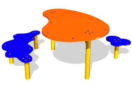 Детский столик Тучки СП090 для игровой площадки, фото 1