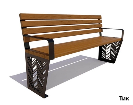 Парковая скамейка Гарнизон, Сосна 1,8 м, фото 3