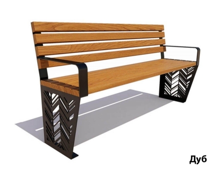 Парковая скамейка Гарнизон, Сосна 1,8 м, фото 4