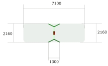Качели Ветерок 1 К011 с креслом К045 для детских площадок