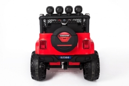 Двухместный полноприводный электромобиль Red Jeep 12V 2.4G - S2388, фото 6