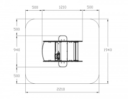 Кабриолет (серый) - Беседка машинка средняя - мф 10.03.02-04.И1, фото 6