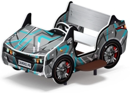 Кабриолет (серый) - Беседка машинка средняя - мф 10.03.02-04.И1, фото 1