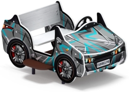 Кабриолет (серый) - Беседка машинка средняя - мф 10.03.02-04.И1, фото 3