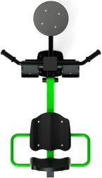 Жим ногами+Твистер (зеленый) - Уличный тренажер - СТ 022-12, фото 5 Жим ногами+Твистер (зеленый) - Уличный тренажер - СТ 022-12, фото 5