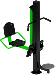 Жим ногами+Твистер (зеленый) - Уличный тренажер - СТ 022-12, фото 1 Жим ногами+Твистер (зеленый) - Уличный тренажер - СТ 022-12, фото 1