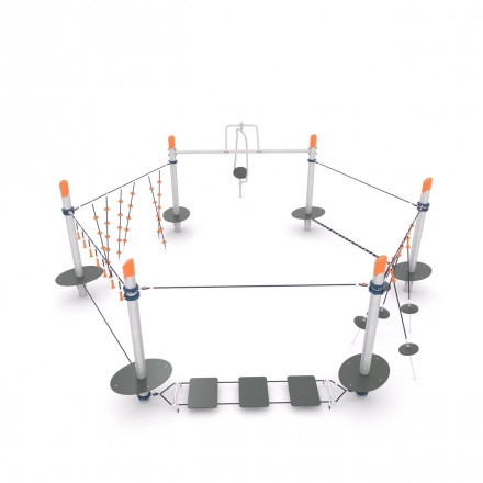 Канатная конструкция для лазания-06.01, фото 2