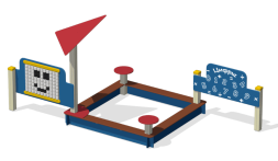Песочный дворик ПС-102 для детской площадки, фото 2 Песочный дворик ПС-102 для детской площадки, фото 2