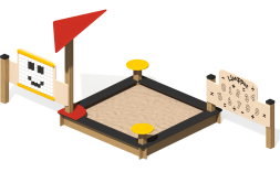 Песочный дворик ПС-102 для детской площадки, фото 1 Песочный дворик ПС-102 для детской площадки, фото 1