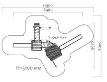 Игровой комплекс Эко 071103 для детской площадки