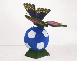 Топиари композиция Бабочка на футбольном мяче - газон Есо, фото 3