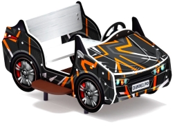 Кабриолет (черный) - Беседка машинка средняя - МФ 10.03.02-05.И1, фото 4