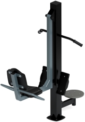 Жим ногами+Твистер (серый) - Уличный тренажер - СТ 022-13, фото 5 Жим ногами+Твистер (серый) - Уличный тренажер - СТ 022-13, фото 5