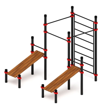 Воркаут 108 красный ВТ 12.16-01, фото 1