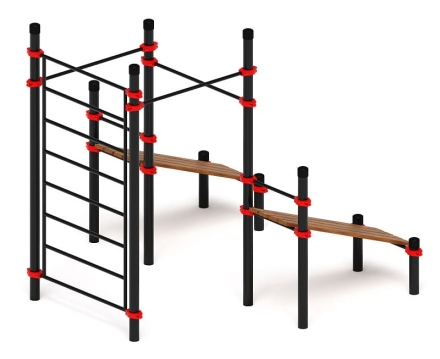 Воркаут 108 красный ВТ 12.16-01, фото 4