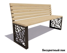 Парковая скамейка Севастополь, Лиственница (без подлокотников) 0,6 м