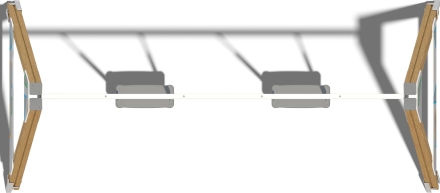 Качели двухсекционные Открытие КЧ110.00.1 для детских площадок, фото 3