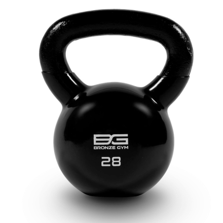 Гиря BRONZE GYM в виниловой оболочке 28 кг, фото 1