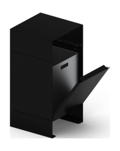 Урна парковая (черная) - МФ 50.02.04-01 (под анкера)