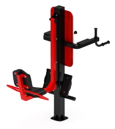 Жим ногами+Брусья (красный) - Уличный тренажер - СТ 023-11, фото 3