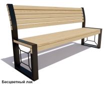 Скамейка уличная Бавария, Сосна 1,5 м Скамейка уличная Бавария, Сосна 1,5 м