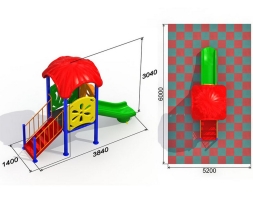 Детская площадка Малютка 2.2_2вар, фото 2