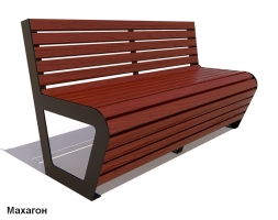 Скамейка уличная Клин, Лиственница 2 м, фото 2 Скамейка уличная Клин, Лиственница 2 м, фото 2