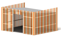 Теневой навес Аврора ТН-16 6х5 для детской площадки