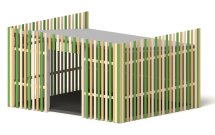 Теневой навес Аврора ТН-16 6х5 для детской площадки