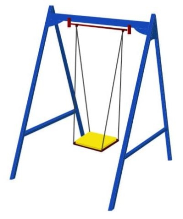 Детские качели Ветерок-1 CКИ 009-С для уличной площадки, фото 1